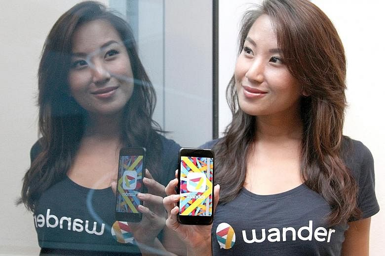 Developed by a team that included Miss Krystal Choo, Wander was officially launched last month. Using the app (below), users can search for chat channels by interests or keywords and join in the chats.