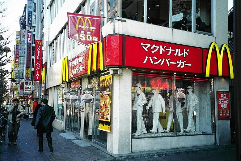 In March, the Japanese unit of McDonald's reported same-store sales rose almost 17 per cent from a year ago, extending its monthly sales growth to 16 consecutive months.