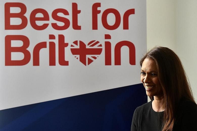Pro-EU campaigner Gina Miller yesterday said she would use £300,000 (S$537,000) raised in a campaign to encourage Britons to vote tactically for candidates in the upcoming general election who oppose a "hard Brexit".