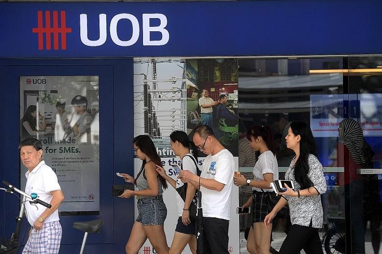 UOB reaped the rewards of a more bullish investment market in the first quarter of this year, with its trading and investment income jumping 20.5 per cent to $243 million.