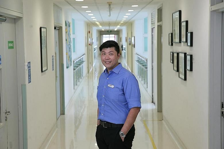 Mr Darren Thng, who worked for more than a decade on glitzy entertainment and design projects, is now a manager at Bright Vision Hospital. He made his foray into the community care sector by joining the Senior Management Associate Scheme, which was s