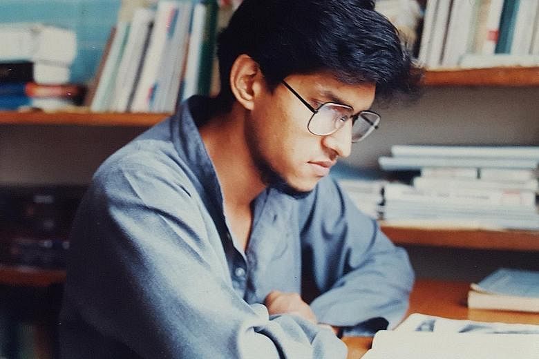 My life so far: Mr Fazal Bahardeen as a student in Beijing in 1985.