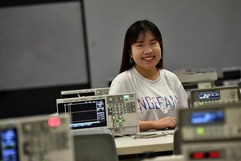 Ms Rachel Tan felt lost and worried for her future when she entered the Polytechnic Foundation Programme at Ngee Ann Polytechnic. But it allowed her to figure out aspects of engineering she enjoys.