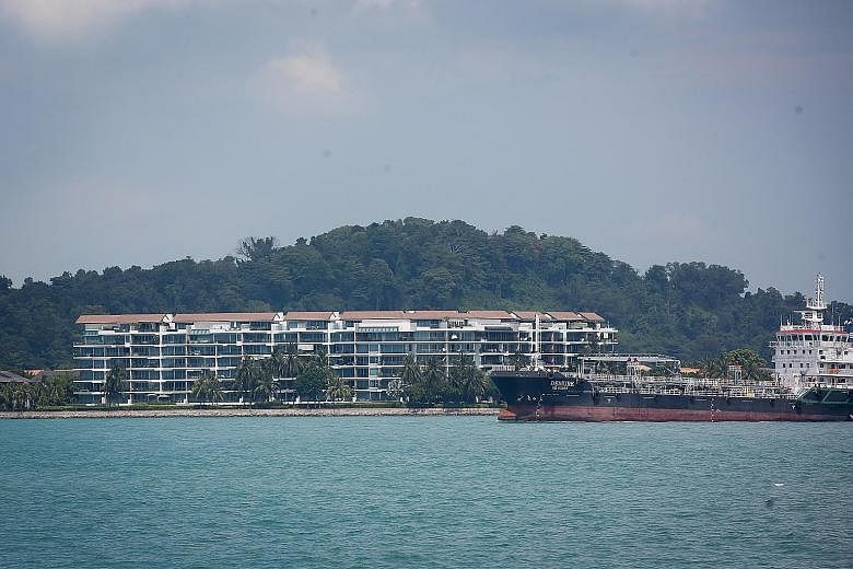 The second-largest profit recorded for a Sentosa Cove property transaction in the past 12 months was at The Azure, where a 294 sq m unit was sold last May for a $1.158 million profit, 10 years after it was bought. The largest profit was made with the