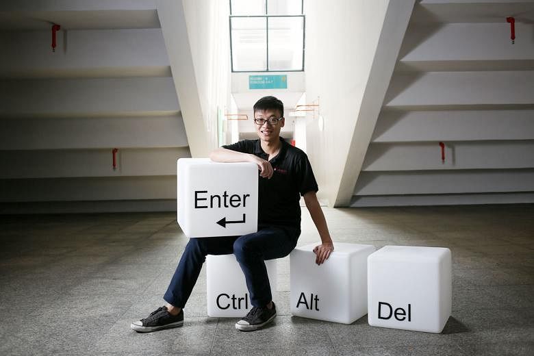 Mr Eyo Wei Chin pursued a cyber and digital security diploma course via the Polytechnic Foundation Programme and will graduate with a perfect 4.0 grade point average this month. He said the programme gave him the "stepping stone" to do well in school. 
