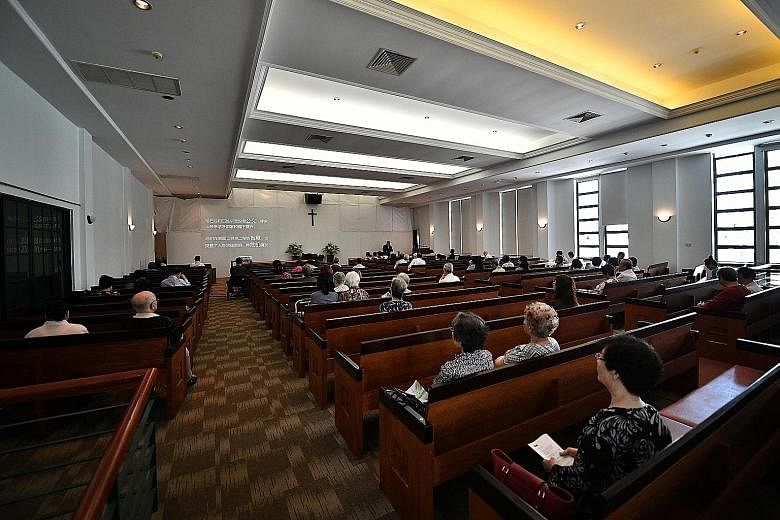 About 80 people attend the 1,200-member Foochow Methodist Church's Hock Chew service on average each week, a far cry from the 1970s when the congregation would pack the chapel. Hock Chew originates from Fuzhou and with its seven tones, can be difficu