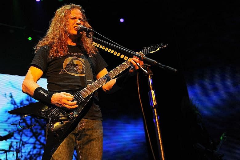 Megadeth frontman Dave Mustaine can execute complex riffs and intricate tempo shifts as fast as any new guitarist who came after him.