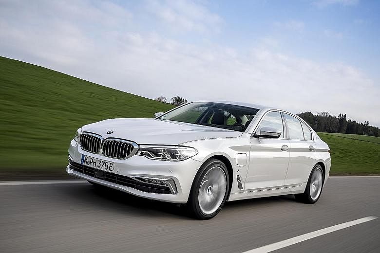 The BMW 530e iPerformance has a pure electric range of 50km - one of the longest for a plug-in hybrid.