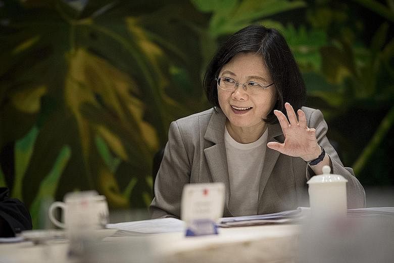 Ms Tsai Ing-wen, speaking to Asean media for the first time as president yesterday, says Taiwan's efforts to grow its presence in Asean and India, dubbed the New Southbound Policy, is "not about geopolitics", but about economics and trade.