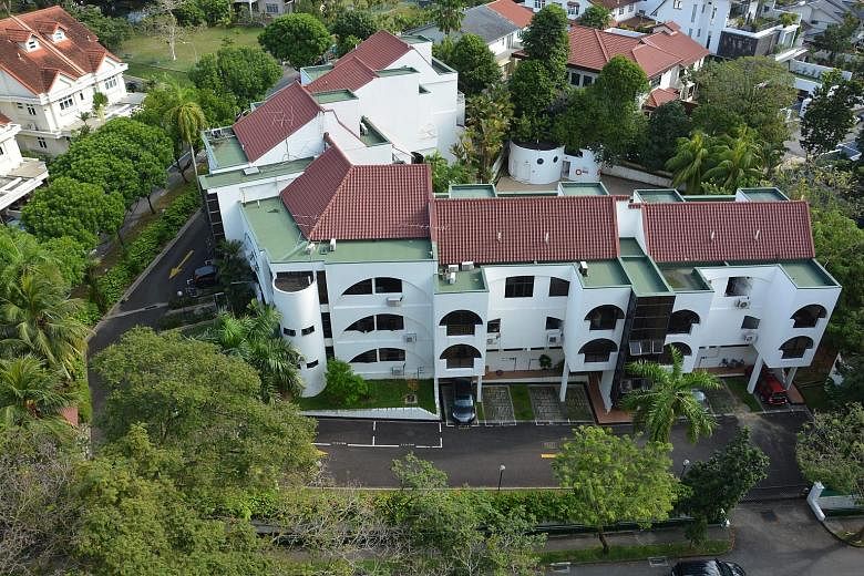 One Tree Hill Gardens comprises six maisonettes and seven apartments. Home owners there will get $4.3 million to $9.1 million each, said Knight Frank's Mr Ian Loh.