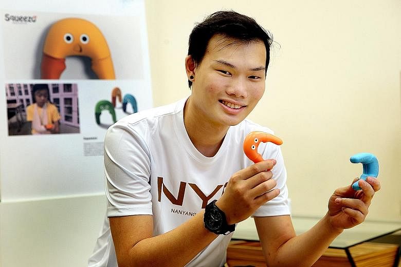 Mr Goh Han Wei graduated with an industrial design diploma from Nanyang Polytechnic, scoring a near-perfect grade-point average of 3.92 out of 4.0. Mr Goh, who plans to pursue an industrial design degree at the National University of Singapore, recei