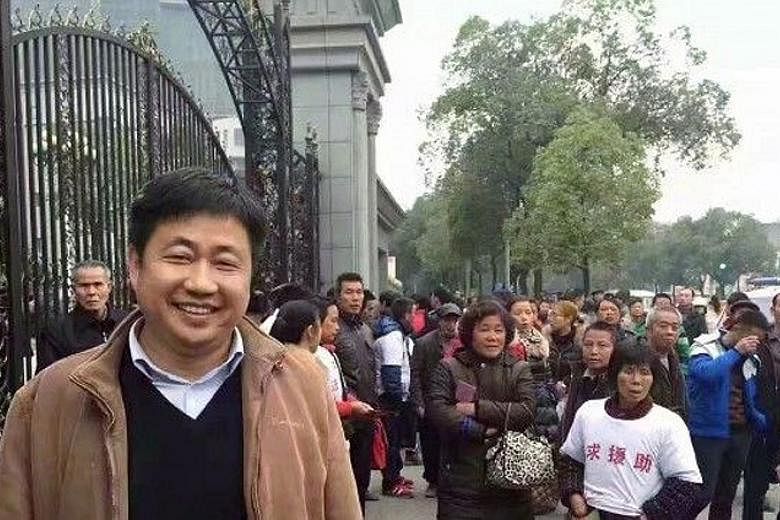 Chinese human rights lawyer Xie Yang in an undated photo. He has been charged with "inciting subversion of state power and disrupting court order".
