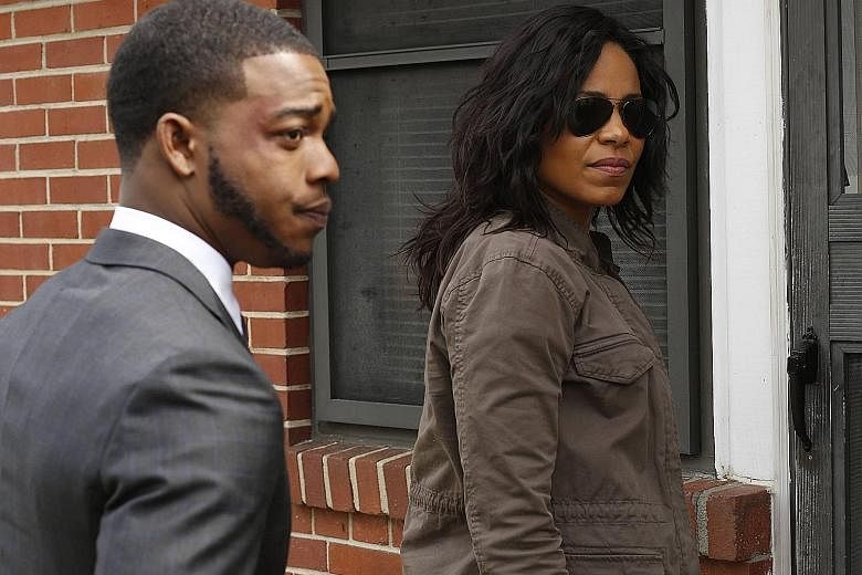 Stephan James plays the lawyer and Sanaa Lathan is the federal investigator in Shots Fired. The new crime drama was created by husband- and-wife screenwriters Gina and Reggie Bythewood.