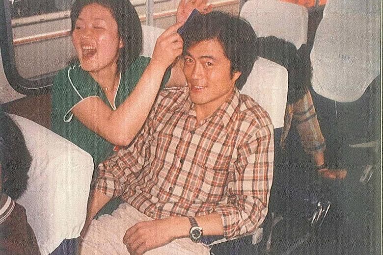 An undated photo of Mr Moon Jae In and Madam Kim Jung Sook when they were college students.