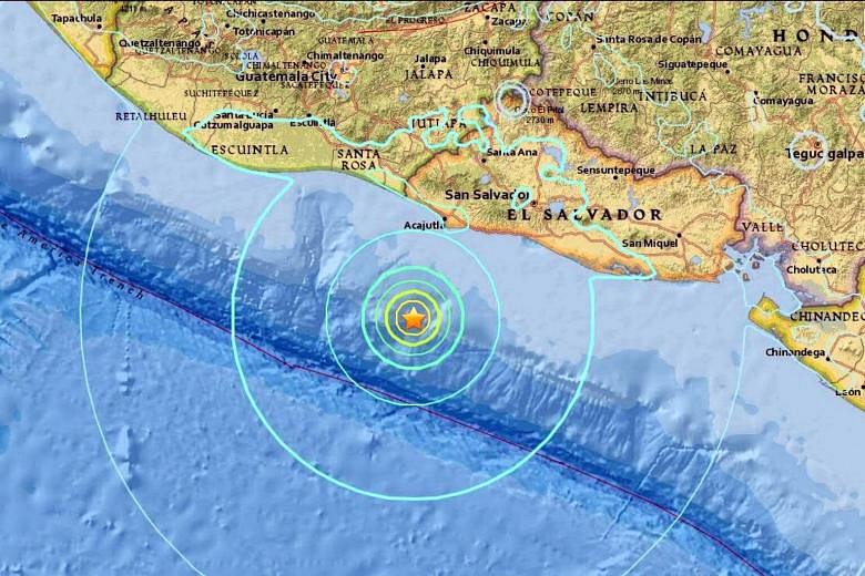 Magnitude 6.2 quake strikes off Central America: USGS | The Straits Times