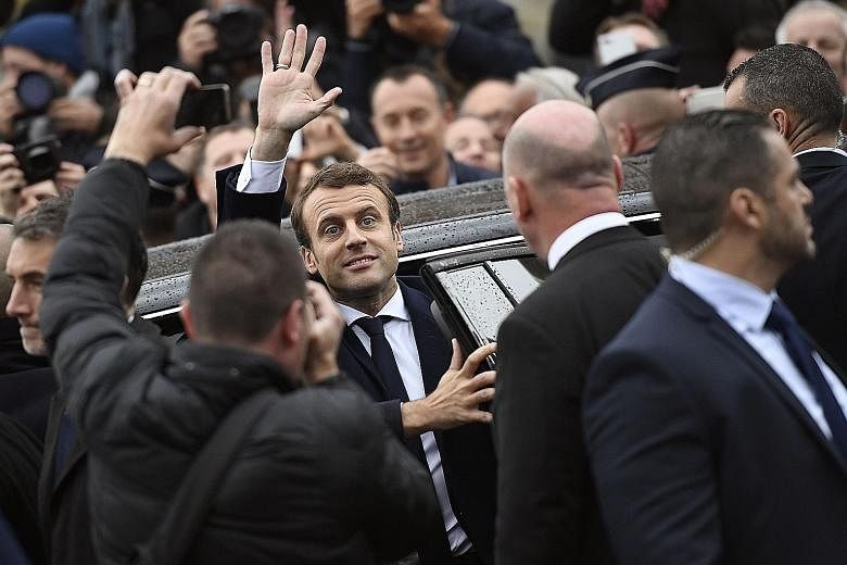 French President-elect Emmanuel Macron in Le Touquet, northern France, on May 7 during the second round of the election. The success of his presidency depends to a large extent on European cooperation. Without either greater fiscal flexibility or tra