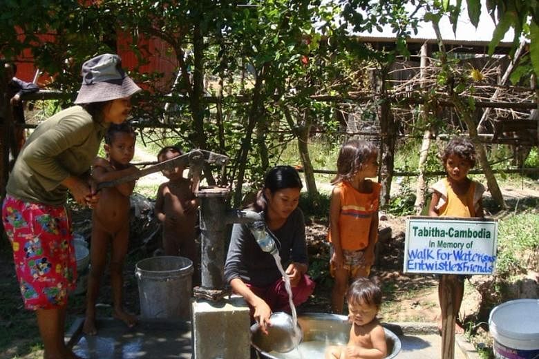 Families in Cambodia have benefited from the wells built by the Tabitha Foundation, with money raised through the Walk for Water initiative. 