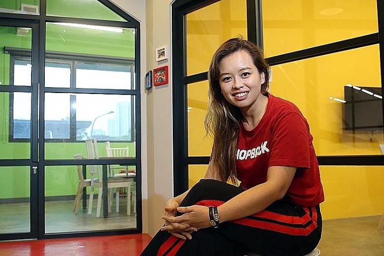 Ms Candice Ong said she is "super glad" she took a drastic 70 per cent pay cut in 2012 to join Zalora. Less than a year later, she became its managing director. In January, she joined smaller home-grown start-up ShopBack.