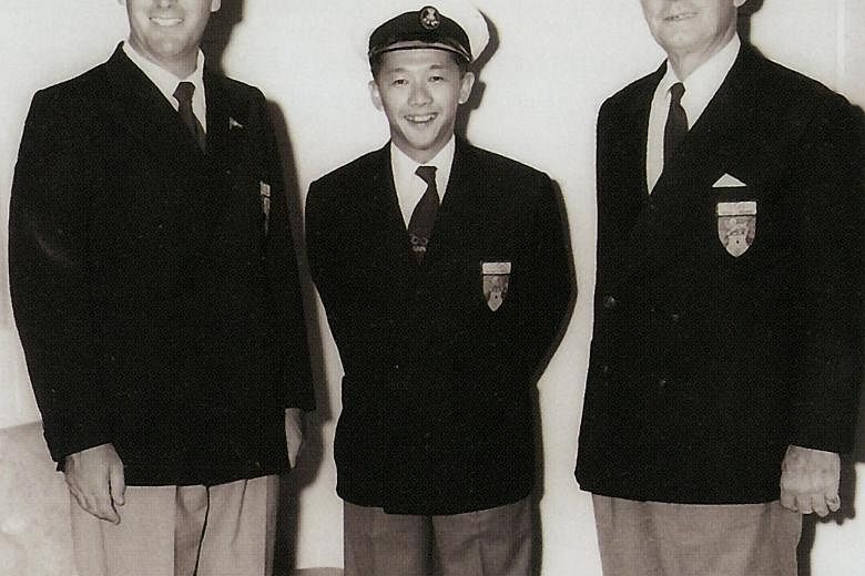 This trio of sailors created history in 1956. Jack Snowden (left), Robert "Bobby" Ho and Keith Johnson were among Singapore's first Olympians, competing at the Melbourne Olympics. The image is from the book Upwind and Winning: The Singular Story of S