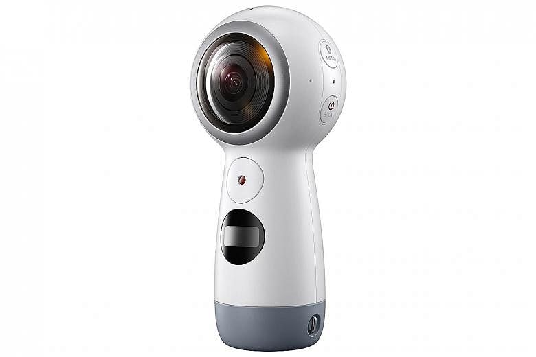 Samsung's latest Gear 360 camera offers users multiple ways to capture images of the world around them.