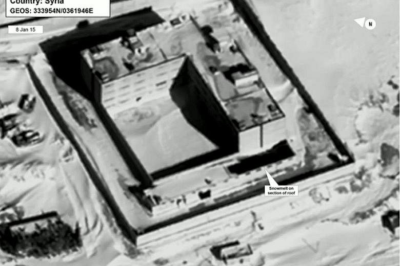 Satellite view of part of the Sednaya prison complex. The US says Syria is destroying evidence that could be used to prosecute war crimes.