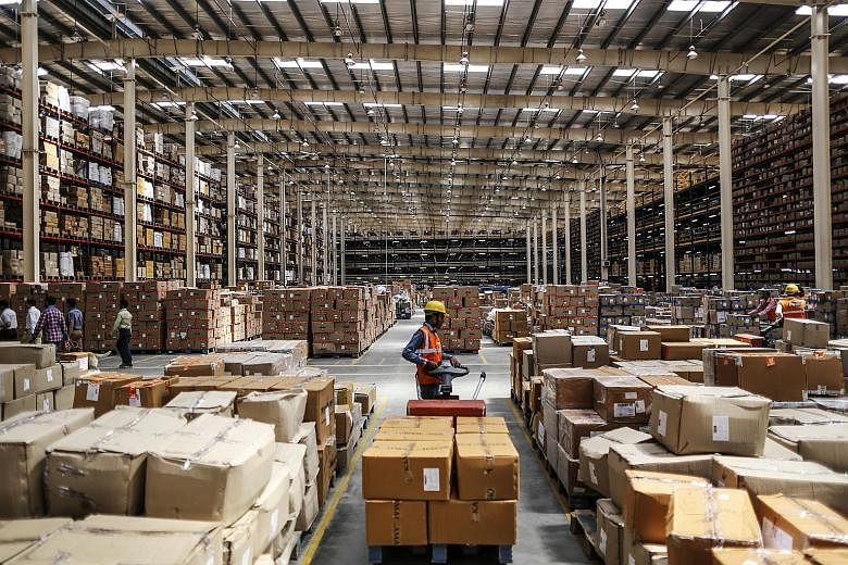 A warehouse operated by Future Supply Chain Solutions in Nagpur. The debut of Prime Minister Narendra Modi's national goods and services tax on July 1 will transform the city's fortunes as provincial taxes to move goods across states will be replaced