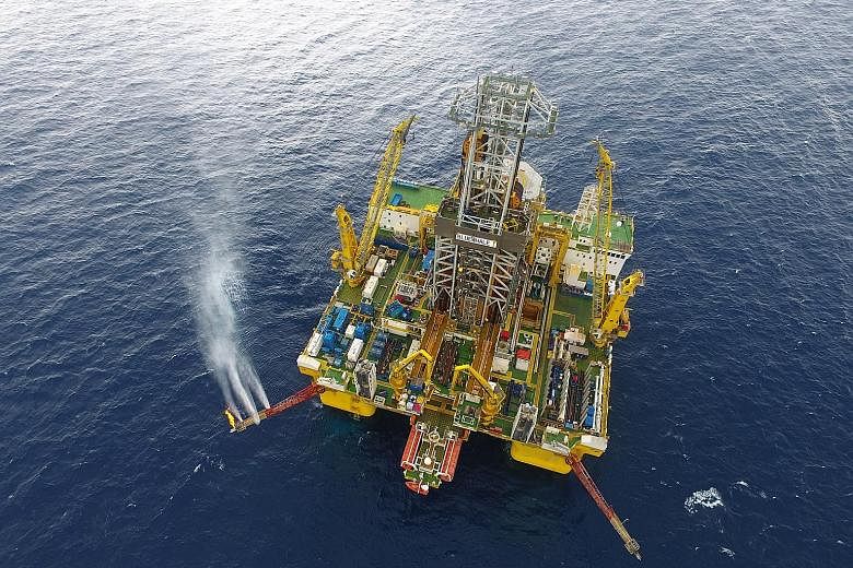 China has reported that gas was extracted from "flammable ice" - methane hydrate trapped in ice crystals - by the Blue Whale 1 drilling rig (above) in the South China Sea, and converted into natural gas.