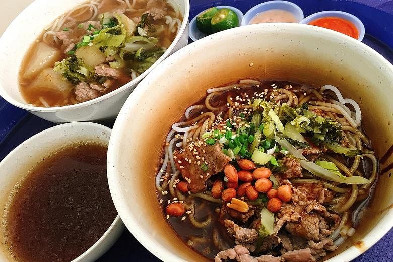 The Beef Noodle Soup and Beef Noodle Dry at Mr Wong Seremban Beef Noodles are no more than 500 calories each.