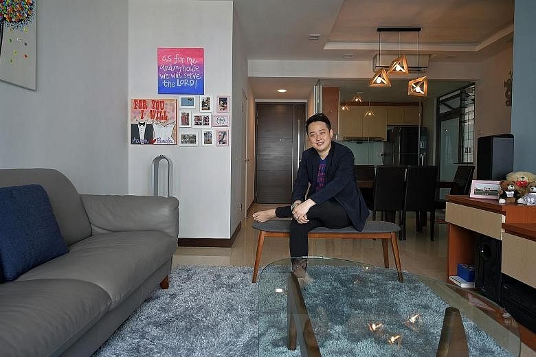 Mr Wan and his wife bought their matrimonial home in the Watermark in Robertson Quay after a long search. They bought the freehold two-bedroom unit at the condo in 2015 for $1.5 million. Mr Aaron Wan, 29, an associate director in a property firm, is 