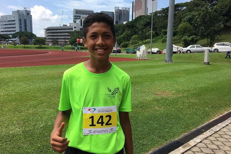 Long jumper Haikal Mazlan hopes to compete in Singapore's colours in the future.