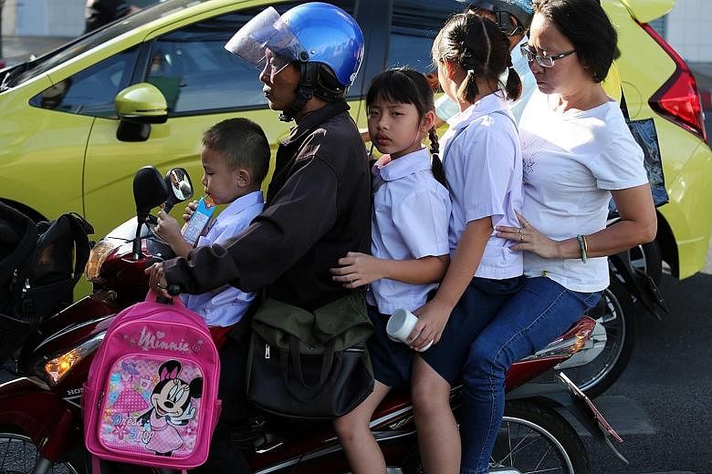 Unsafe motorbike-riding practices, including children and pillion riders not wearing helmets, are said to be a common sight in Thailand, especially in the provinces. A 2015 study reported that most motorbike deaths were due to fatal head injuries amo