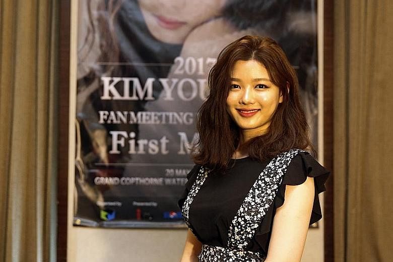 Kim You Jung, 17, has acted in more than 50 films and TV dramas since the age of four.