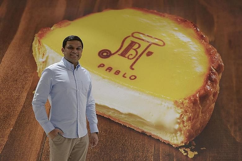 Mr Vijay K. Pillai, executive director of Caerus Holdings, which is bringing Pablo to Singapore, first tried its cheese tarts while on holiday in Osaka in 2012.
