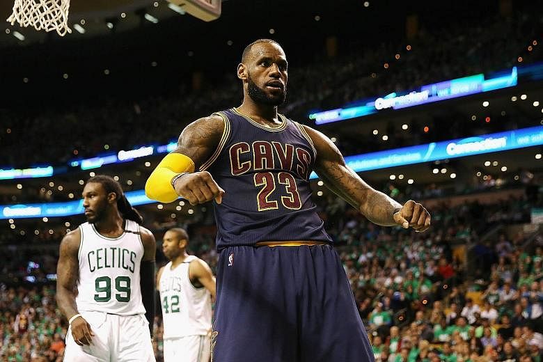 LeBron James, who scored 35 points in the Cavaliers' 135-102 defeat of the Boston Celtics in Game Five on Thursday, said his successful pursuit of Michael Jordan's record tally of play-off points was nothing more than a personal goal to keep himself 