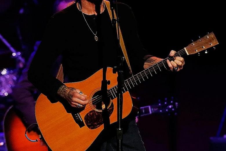 In this 2012 photograph, Gregg Allman is seen performing at a charity event at the Izod Center in East Rutherford, New Jersey.