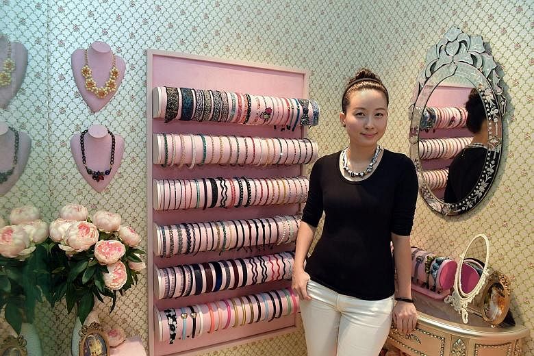 Pivoine founder Grace Lee posts photos of new accessories ahead of their launch to drum up interest among her small but loyal following. On a good day, she can sell 40 to 50 pieces of accessories.
