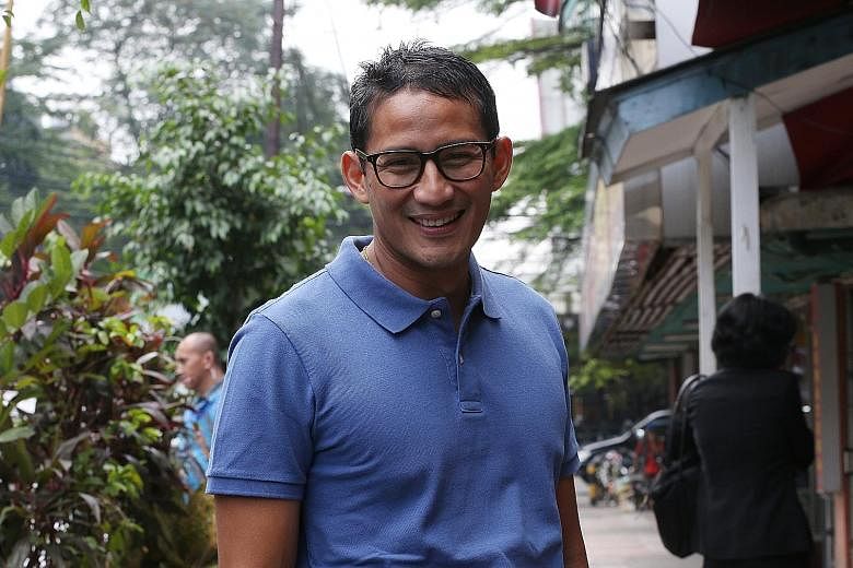 Mr Sandiaga Uno at his campaign headquarters in South Jakarta. When asked about the perceived rise of intolerance in Jakarta, in the light of the gubernatorial election, and how that may affect an outsider's view of the city, he says that the capital