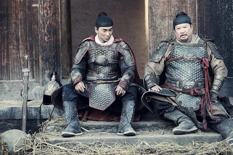 Vincent Zhao (left) and Sammo Hung star in God Of War.