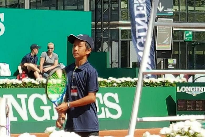 Singapore's Matthias Wong, who trained this month at the Mouratoglou Tennis Academy in Nice, will play his first match today in the Longines Future Tennis Aces tournament in Paris.