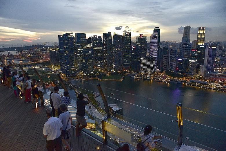 Moody's expects real GDP growth in Singapore to edge up to 2.2 per cent this year and 2.5 per cent next year, from 2 per cent in 2016.