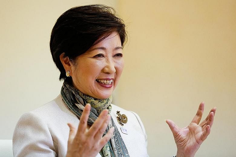 Ms Yuriko Koike was elected Tokyo governor last year in a landslide victory against LDP's candidate.