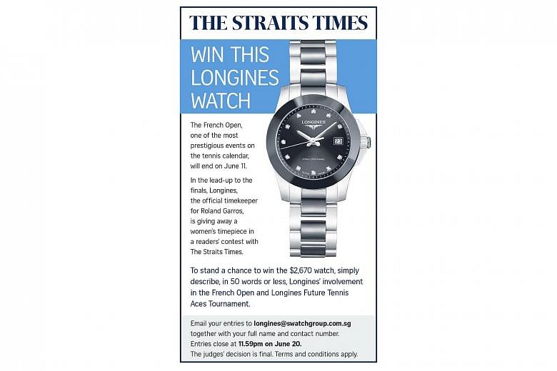 Win this Longines watch The Straits Times