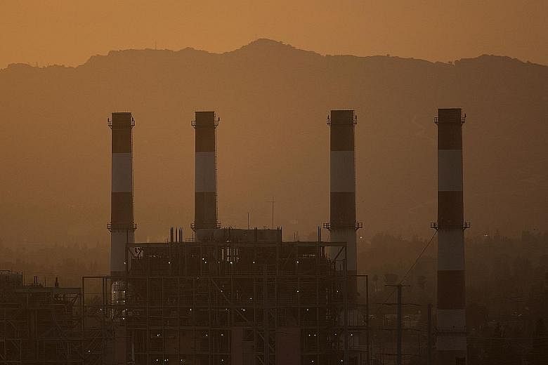 The Valley Generating Station in California. Mr Trump's exit decision has sparked a domestic backlash, with governors, mayors and firms drawing up plans to meet the Paris pact's targets.