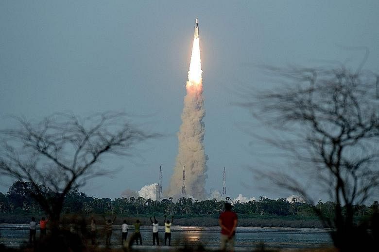 The rocket blasted off from Sriharikota in Andhra Pradesh.