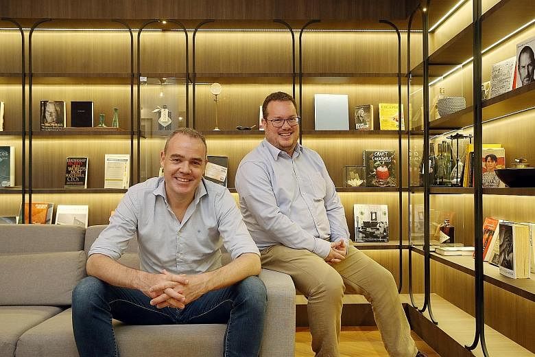 Veteran angel investors Will Klippgen (left) and Michael Blakey met through Singapore's first start-up accelerator JFDI. Realising that they have a very similar approach to investing - investing in very few companies, working very closely with them a