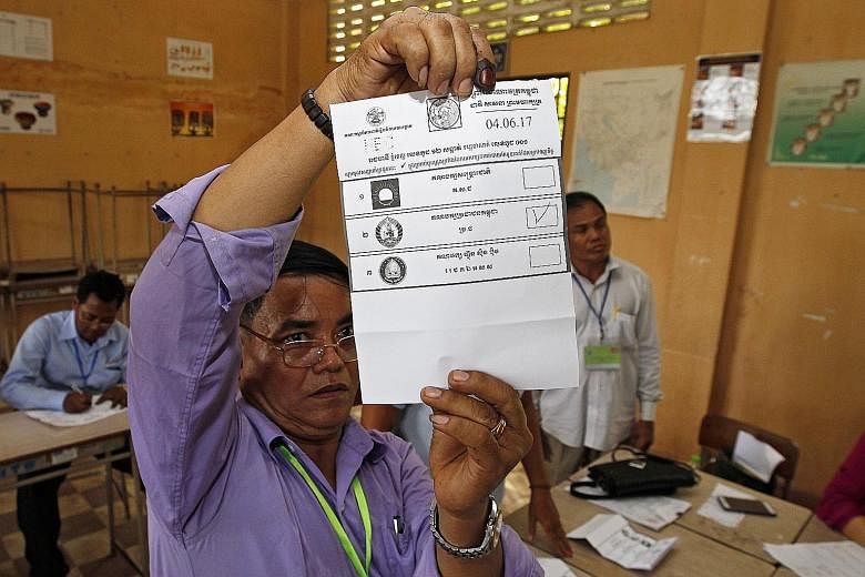 Sunday's commune polls in Cambodia were widely seen as a gauge of public sentiment in the lead-up to the more significant general election next year.