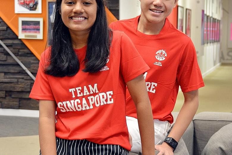 Gan Eng Seng student Hanisa Karim, a budding athlete, and Catholic High's Wong Zhi Wei, who is partially blind, are among eight young people selected to go on a fully sponsored trip to the World Swimming Championships in Hungary. For Hanisa, who come