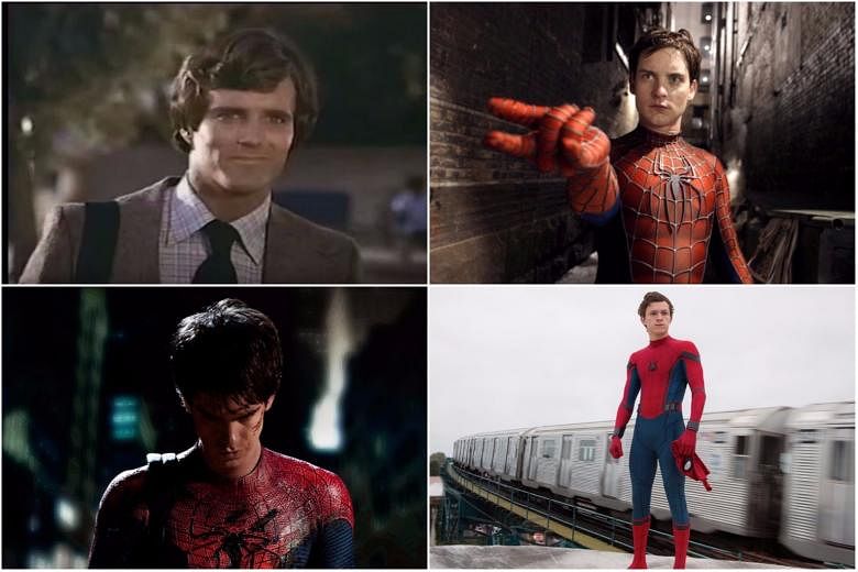 Web superhero: 4 actors who have played Spider-Man on screen | The Straits  Times