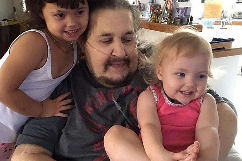 Angelo Sanelli (left with granddaughters Priya and Ella) had heart failure and prostate cancer.