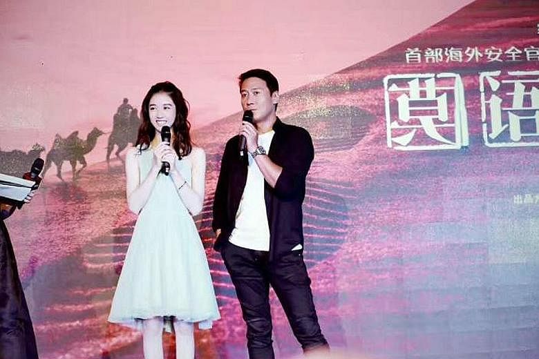 Eleanor Lee, the daughter of TV host Quan Yi Fong, with Hong Kong star Leon Lai.
